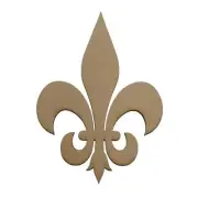 Fluer De Lis French Provincial Symbol DIY Raw MDF Timber