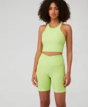 BEYOND YOGA NWT SpaceDye At Your Leisure High Waisted Corssover Shorts Size XS