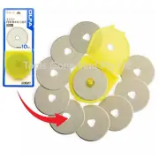 OLFA 10-Pack 45mm Rotary Cutter Replacement Tungsten Sewing Craft Blades RB45-10