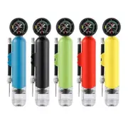 Manual Tire Pump with Pressure Gauge Balloon Volleyball Basketball Inflator