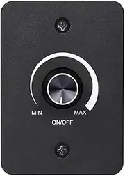 Clearhill DC 12V 5A High Side PWM LED Dimmer Switch, 70mm x 50mm,3 Wire Stepless Dimmer for RV, Boat, Truck, Trailer Lights (Black) (Black)