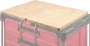 BPOPO 2 Pack Tables Fits for Milwaukee Packout Rolling Tool Box,Packout 2 & 3-Drawer Organizer,Heavy-Duty Work Surface with Mounting Feet, No-Drill Installation for Packout Accessories