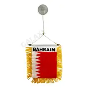 Bahrain Mini Banner / Bahrain Flag / Double Sided Bahrain Car Window Flag