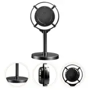 Retro Microphone Model Simulation Old Fashioned Prop Plastic Stage