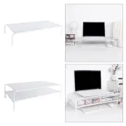 Computer Monitor Stand Iron Desktop Oraganizer Shelf for Office Dormitory