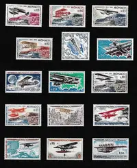 在飛比找Yahoo!奇摩拍賣優惠-【二手】摩納哥郵票1964年，蒙特卡洛飛機拉力賽五十周年，航