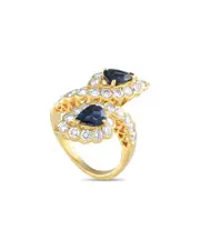 Van Cleef & Arpels 18K 2.92 ct. tw. Diamond & Sapphire Ring (Authentic Pre-Loved)