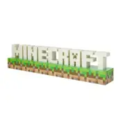 Official Minecraft Logo LED Desk Light Night Light by Paladone
