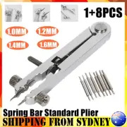 9PCS Watch Bracelet Spring Bar Standard Plier Replace Removing Tools Tweezer Kit