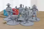 The Good Guys And Dog Band - 3D Printed Minifigures for Zombie post Apocalyptic