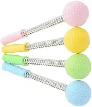 4pcs Portable Hammer Durable Silicone Massage Balls for Back Therapy Tool for Adults and Green Yellow
