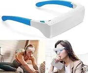 Lukirch Light Therapy Glasses, Portable & Wearable UV-Free Blue White (2 in 1) LED Light Therapy Lamp, Natural Relief for Good Sleep, Happy Mood, Boost Energy and Jet Lag (Glasses-Pro)