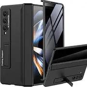 [RUNGOS] for Samsung Galaxy Z Fold 4 Case with Privacy Screen Protector [Magnetic Strong Hinge Protection] [Adjustable Kickstand] for Samsung Fold 4 Case, Military-Grade Protection All-Inclusive Cover