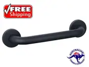 MATTE BLACK SAFETY RAIL 300mm GRAB BAR AS1428.1 SHOWER HAND BATHROOM HANDRAIL