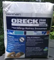 NEW Oreck Anti-Microbial - Allergy - Mattress Encasement KING Size Eco Fresh