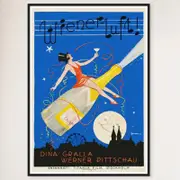 Galrie The Ballet Archduke Wiener Luft 1926 Vintage Austrian Silent Film Poster Art, Black Frame, A2 42 x 60cm (16 x 24inch)