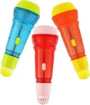CHICAMPERA 3 Pcs Microphone Echo Microphones for Pretend Play for Singing and Inspires Musical Talent for Birthday Parties and Playdates