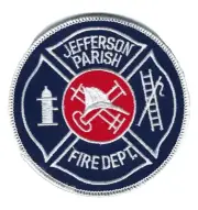 Jefferson Parish LA Louisiana Fire Dept. 4" patch - NEW!