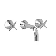 Kirra Spa/Bath Three-Piece Set Chrome Solid Brass