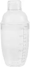BELLIFFY Cocktail Mixing Cup Clear Beverage Shaker with Scale Leak Design Easy to Clean for Home and Bar Use for Milk Tea and Cocktails