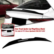 Rear Trunk Spoiler Wing Kit For Audi A5 F5 4 Door Sportback 2017-2024 2023 Black (for: Audi)