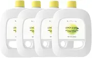 4-Pack Robot Mop Cleaning Solution Lemon and Basil Scent (930ml), Multi-Surface Floor Cleaner, Compatible with Narwal Freo, Freo X Ultra, J4, J3, J2