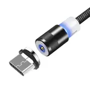 FLOVEME Type C LED Magnetic Braided Fast Charging Data Cable 1m For Oneplus 6 5t Xiaomi Mi8 Mi A1 S9 28 RED