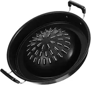 Korean BBQ Pan Multi Function Grill Pan for Use Barbecue Accessory for Camping Restaurants and Buffets Durable and Heat Resistant