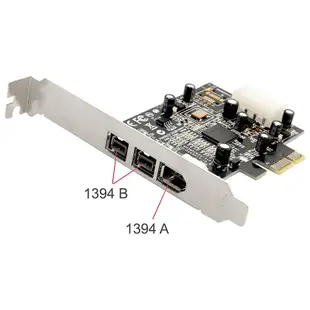 Sy-pex30016 3 端口 IEEE 1394 火線 1394B 和 1394A PCIe 1.1 X1 卡 TI