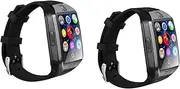 BESPORTBLE 2pcs Smartwatch Phone Smartwatch with Sim Slot Blueteeth Smartwatch Grey