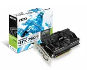 MSI GeForce GTX 750 Ti Video Graphics Card GDDR5 128-Bit 2GB HDMI 1.4a VGA DVI