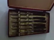 Set of 6 Steak Knives Lifetime Cutlery m in Sheffield Eng Westall Richard vint
