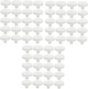 Ipetboom 60pcs Shaped Coral Rack Base for Fish Tank Premium Coral Support Plugs Smooth Finish for Frags Convenient Decoration White