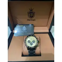 在飛比找蝦皮購物優惠-赫爾曼 Herman精品手錶（有卡有盒）