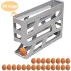 4 Layers Refrigerator Egg Storage Box Large Capacity Solid for Fridge Countertop
