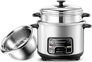 Rice Cooker Home Intelligent Insulation Multi-Function Stainless Steel Inner Pot Spoon Steamer and Measuring Cup Dormitory Small Appliances Rice Cooker,3L