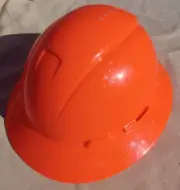 3M Orange Z89 Full Brim Hard Hat Construction Safety C E **Shell ONLY Read** New