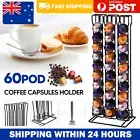60 Pods Coffee Pod Holder For Nespresso Capsule Dispenser Storage Rack Stand AU