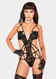 Mine For Tonight Strappy Lingerie Set