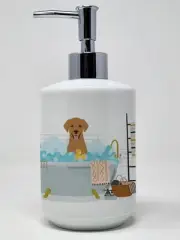 Red Fox Labrador Retriever Ceramic Soap Dispenser Hand Soap Dispenser Pump