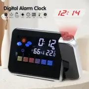 Smart Digital LED Alarm Clock Temperature Time Projector LCD Display Night Light
