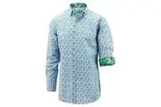 SpongeBob Squarepants Mens Long Sleeve Shirt Hawaiian - Floral Print - S