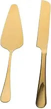 UTHCLO Stainless Steel Cake Knife Server Set for Wedding Birthday Cakes Set of 2