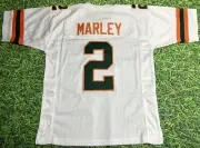 ROHAN MARLEY CUSTOM UNIVERSITY OF MIAMI HURRICANES W JERSEY THE U BOB MARLEY