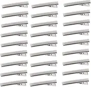 Bdwievn Alligator Hair Clip Flat Top DIY Hair Clip with Teeth for Arts & Crafts Projects Hair Care Hair Bow Accessory (55mm), 50 Count (Pack of 1)