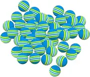 TENOL 50 Pcs Golf Balls Golf Practice Balls Eva Foam Balls Soft Sponge Golf Training Balls for Golf Practice Training Aid