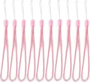 7-inch Long Round Nylon Cord Lanyards Hand Wrist Strap Attaches for PSP, Keys (Pink)