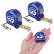 WORKPRO 2PCS Mini Tape Measure 6FT Retractable Keychain Tape Measure Inch/Metric
