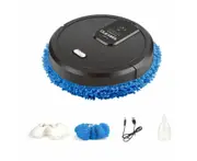 Smart Robot Automatic Mop Floor Remote Operation Sweeping Dust Cleaning Machine Appliances Vacuum Cleaner Robot B Black/