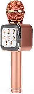Wireless Microphone Speaker Karaoke Party Home Handheld 5W Portable Rose Gold (Rose Gold)